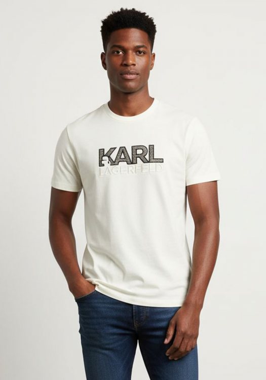 Karl Lagerfeld T Shirt της σειράς Crewneck - 755038 554225 80 Champagne