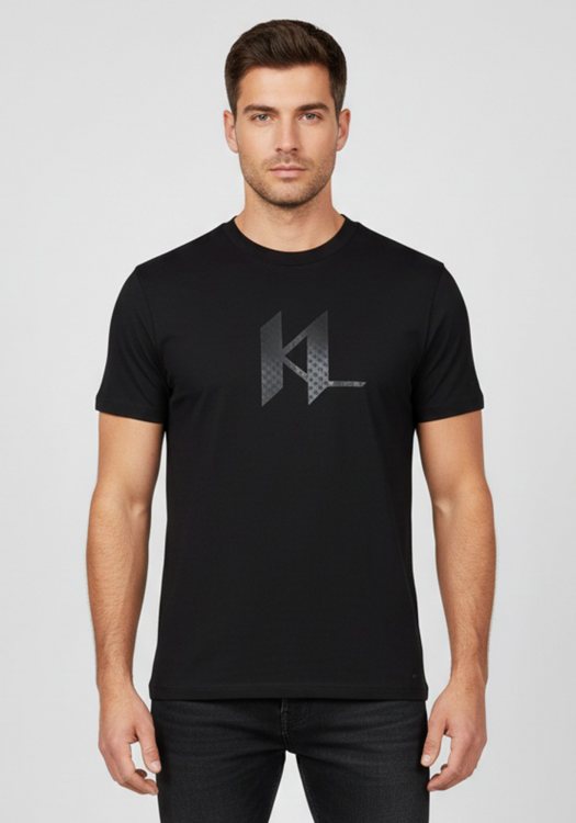 Karl Lagerfeld T Shirt της σειράς Pre - 755072 561252 990 Black