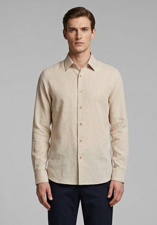 Karl Lagerfeld Πουκάμισο της σειράς Basic - 605000 552627 410 Sand