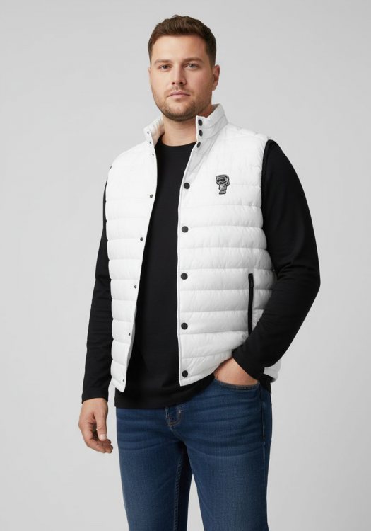 Karl Lagerfeld Αμάνικο Μπουφάν της σειράς Vest - 505029 532591 10 White