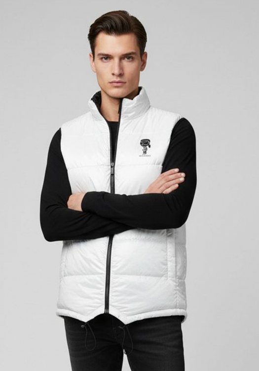 Karl Lagerfeld Αμάνικο Μπουφάν της σειράς Vest - 505401 543590 19 White