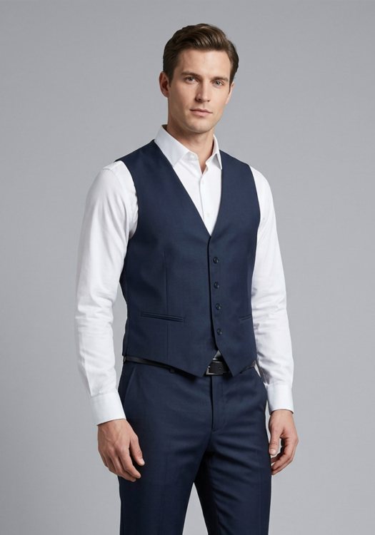Karl Lagerfeld Γιλέκο Waistcoat - 355010 562035 690 Dark Blue