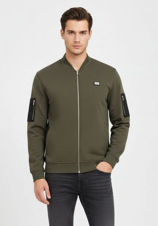 Karl Lagerfeld Ζακέτα της σειράς Sweat Zip - 705028 544902 590 Dark Green