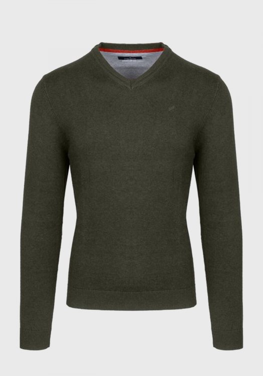 Daniel Hechter Πλεκτή μπλούζα της σειράς Knit - 65020 112805 560 Khaki