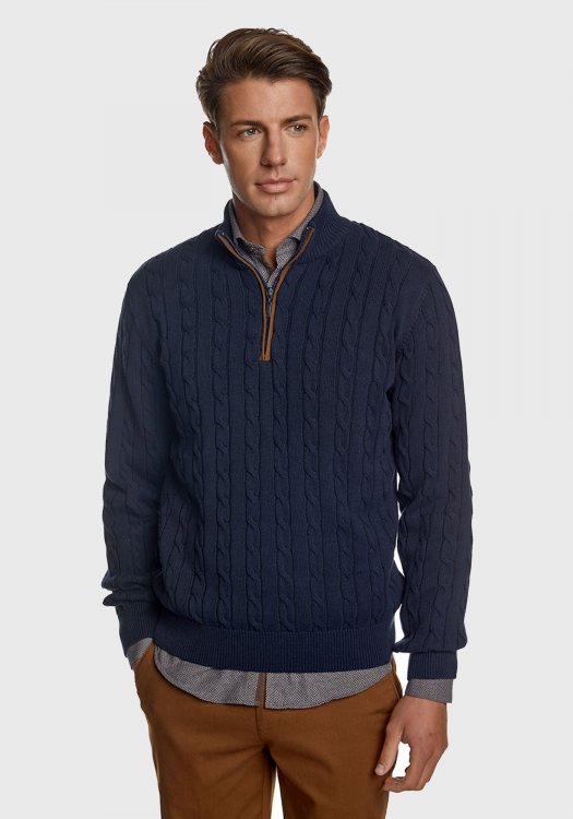 Guy Laroche Pullover της σειράς Knit Troyer - GL2229208 2 Blue