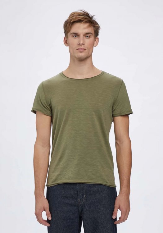 GABBA Μπλούζα της σειράς Konrad Straight Slub - 2200220002 7001 Deep Lichen Green