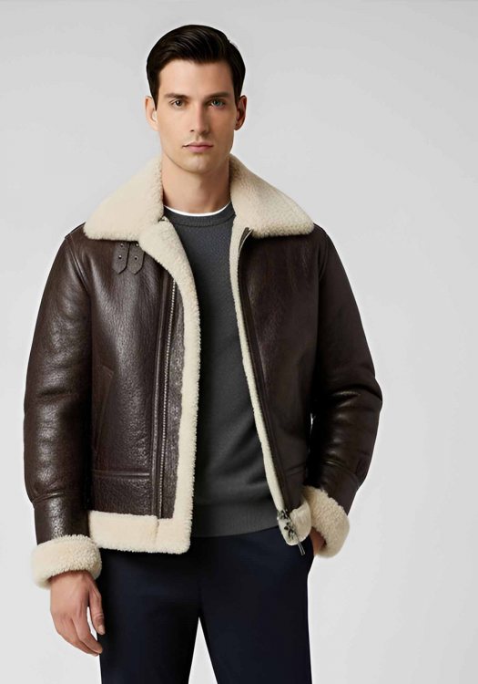 Schott N.Y.C. Δερμάτινο Flying jacket της σειράς B3 bomber - LC1259CRACK Dark Brown