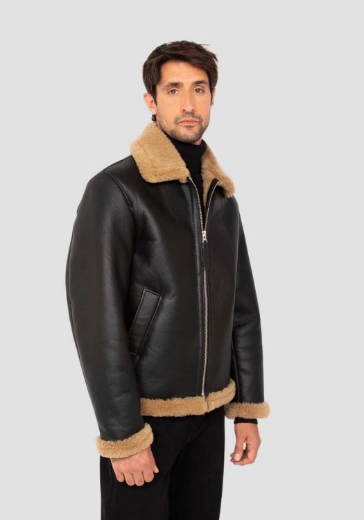 Schott N.Y.C. Δερμάτινο Μπουφάν Bomber - LC1260 Black Ginger
