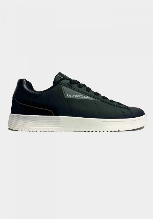 La Martina Leather Sneakers της σειράς Basic - LFM252.001.1B0.11 Black