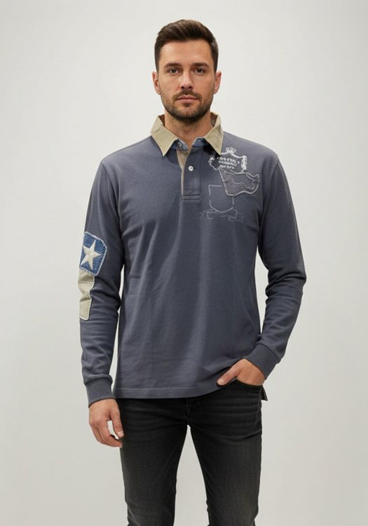 La Tortuga Polo της σειράς Contrast - 10I6100U0075183 9408 Graphite