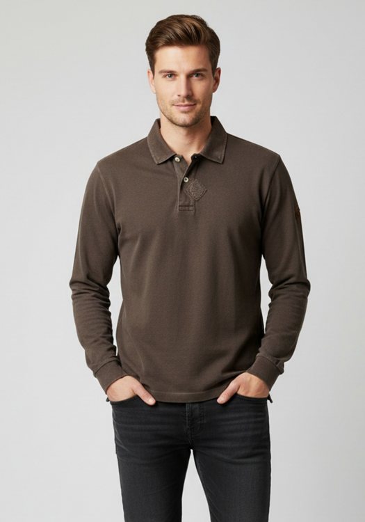 La Tortuga Polo της σειράς Contrast - 10I6100U426SE01 7807 Washed Brown