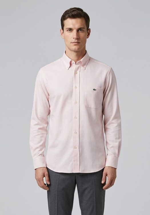 Lacoste Πουκάμισο Basic - CH2517 Τ03 Ash Pink