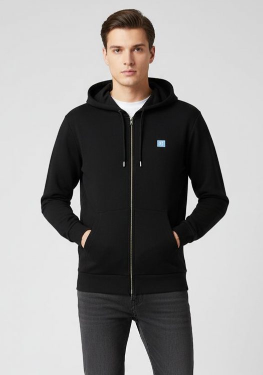 Les Deux Ζακέτα της σειράς Zipper Hoodie - LDM202003 100037 Black