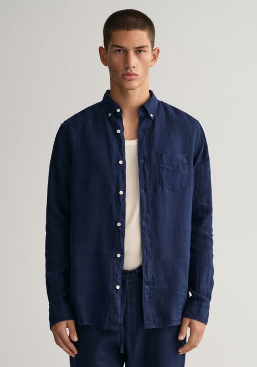 GANT Πουκάμισο της σειράς Linen - 3230102 410 Marine