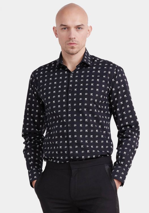 Karl Lagerfeld Πουκάμισο της σειράς Logo - 605003 532606 991 Black 