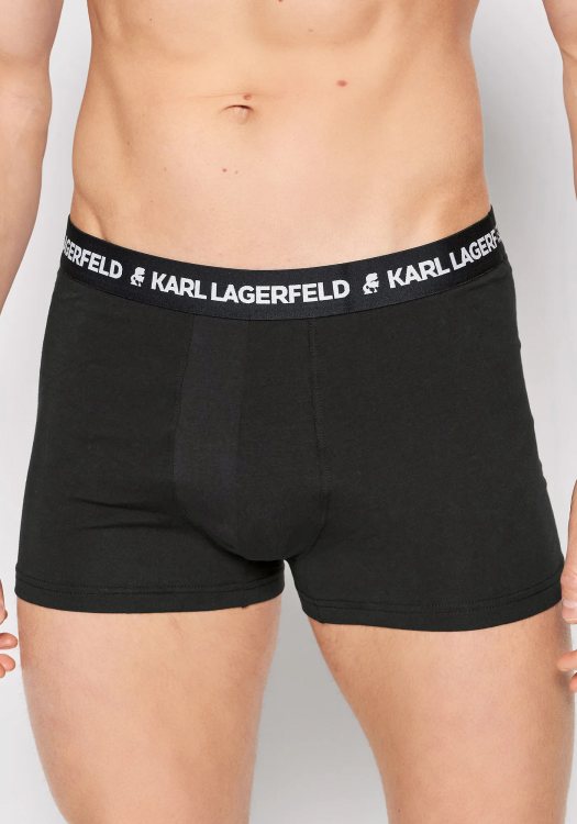 Karl Lagerfeld 7 Boxers της σειράς Logo Trunk - 220M2125 999 Black