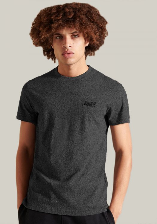 Superdry Κοντομάνικη Μπλούζα της σειράς Vintage Logo - M1011245A HJB Charcoal Heather