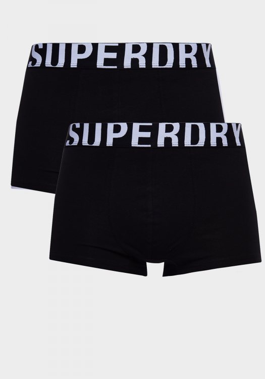 Superdry Pack 2 Boxers της σειράς Trunk Dual - M3110345A 33B Black Black