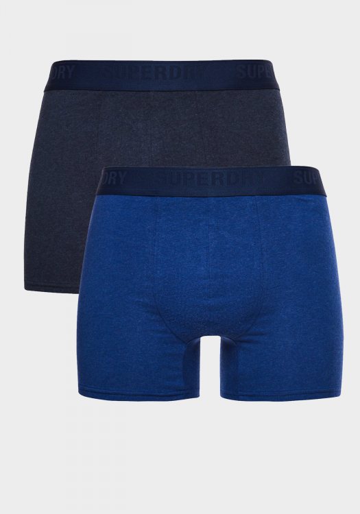 Superdry Pack 2 Boxers της σειράς Trunk Multi - M3110346A 6PN Bright Blue Navy Marl