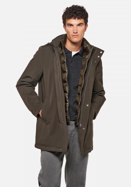 Geox Μπουφάν Zackerty - M6620M T3393 F3431 Dark Olive Night
