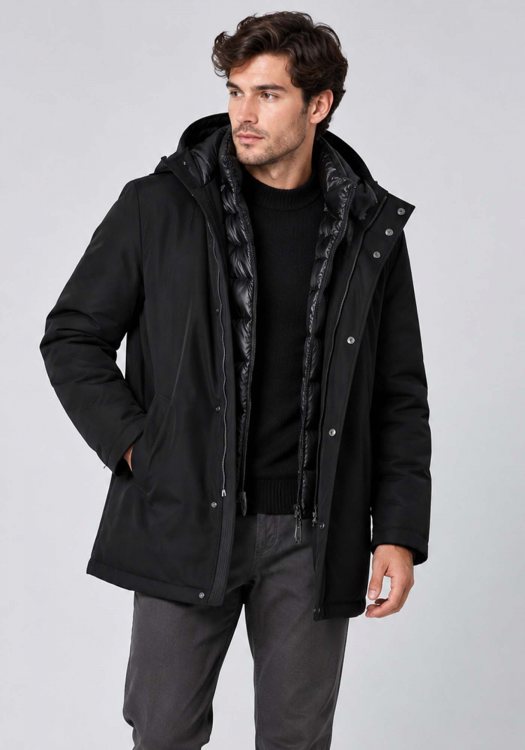 Geox Μπουφάν Zackerty - M6620M T3393 F999 Black