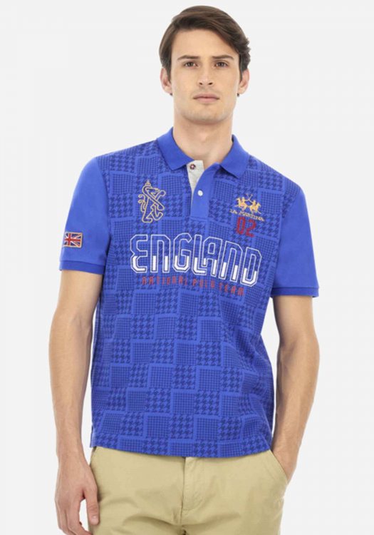 La Martina Polo της σειράς PRE Collection - MAP602 PK187 F7439 Dazzling Blue Sodali