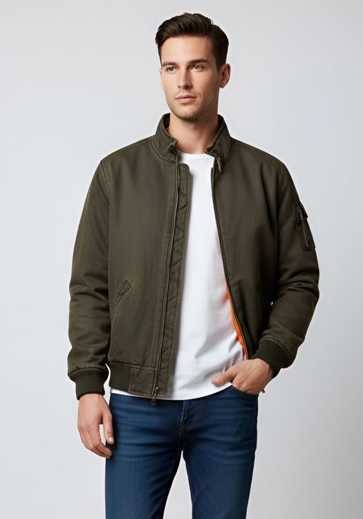 MCS Malboro Classics Δερμάτινο Μπουφάν της σειράς Spirit - 5LC5319 L0074103 098 Brown