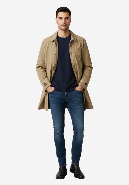 MCS Marlboro Classics Καπαρντίνα Classic - FMC4201 L0026206 018 Bez