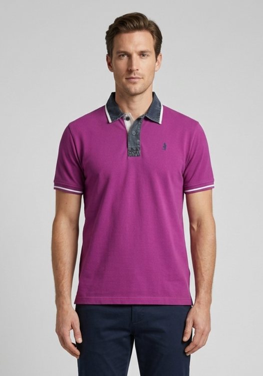 MCS Marlboro Classics Μπλούζα Polo - CMCN420 L0020404 132 Purple