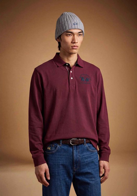 La Martina Polo Μπλούζα Soft-touch  - MDP008 JS005 06046 Port Royale