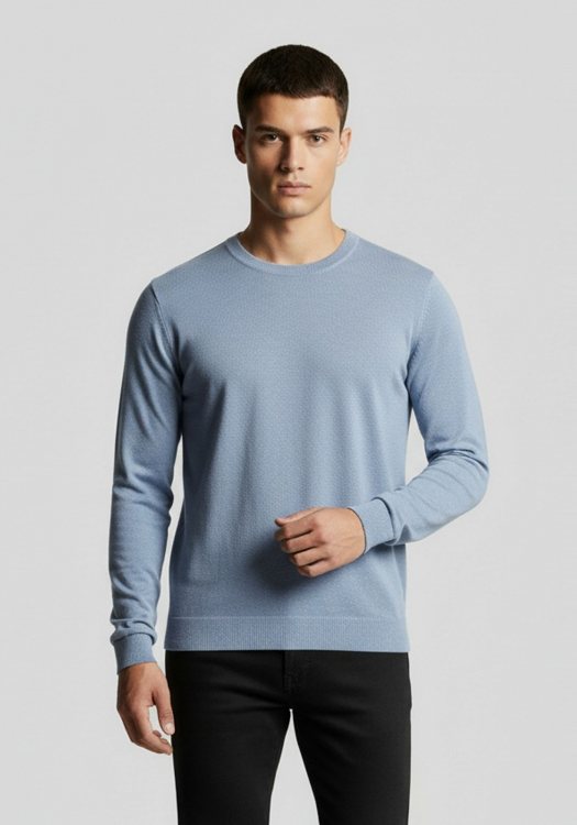 Hamaki Ho Πλεκτή Μπλούζα της σειράς Girccollo - MI3155H NIA Ciel