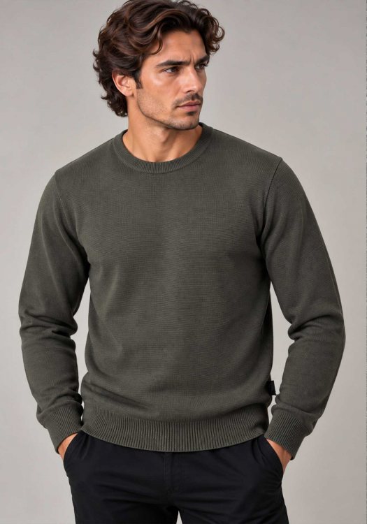 Hamaki-Ho Pullover Girocollo - MI3248H ABT Khaki