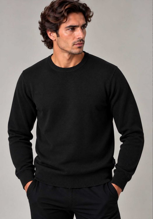 Hamaki-Ho Pullover Girocollo - MI3248H NE Black