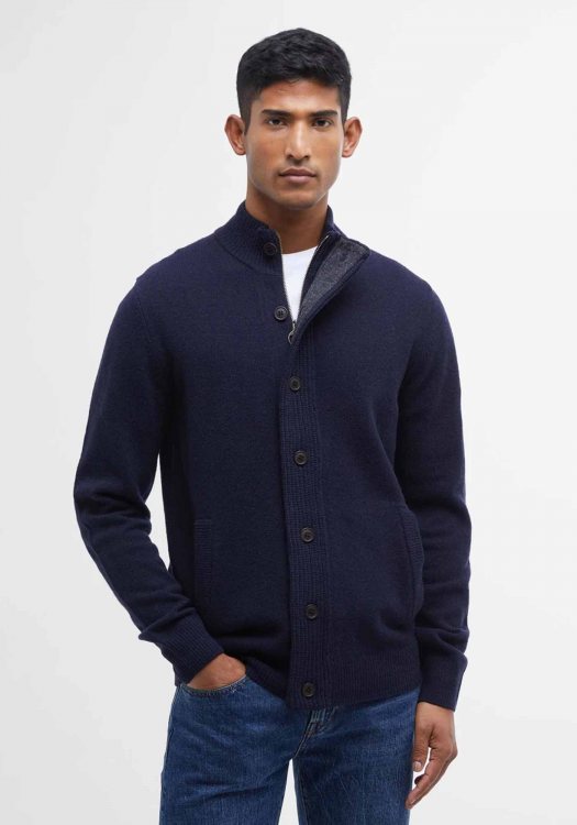 BARBOUR Πλεκτή Ζακέτα της σειράς Elbow Patch - MKN0731 BRNY91 Navy
