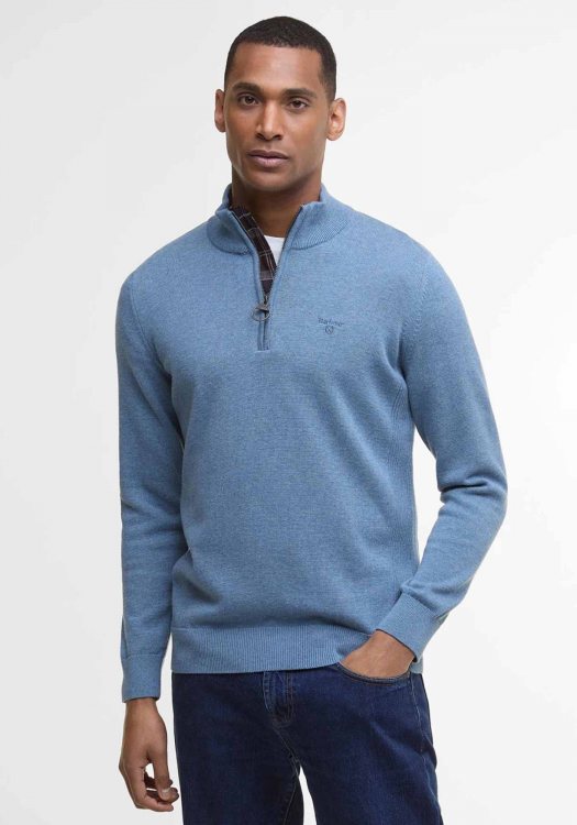Barbour Pullover της σειράς Half Zip - MKN1074 BU43 Stone Blue