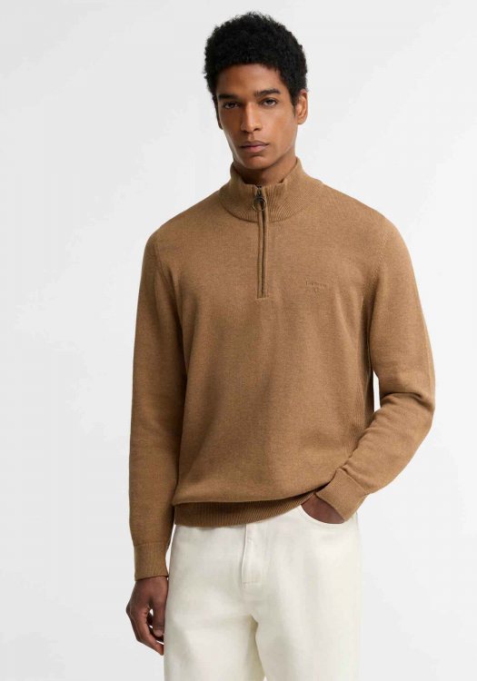 Barbour Pullover Half Zip - MKN1074 SN31 Sandstone