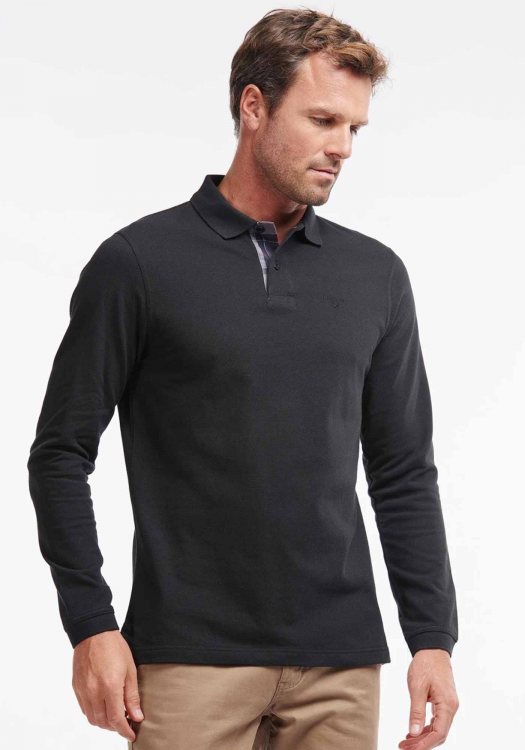 Barbour Polo Μπλούζα της σειράς Essential - MML0705 BK31 Black