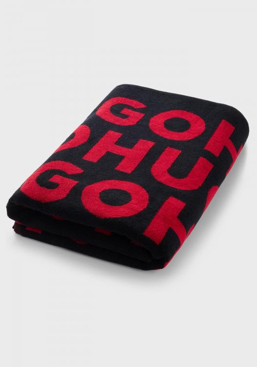 HUGO Πετσέτα Θαλάσσης 1.80cmX90cm της σειράς Corporate - 50539992 002 Black Red