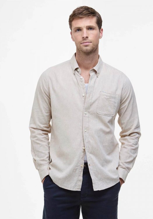 Barbour Λινό Πουκάμισο της σειράς Nelson - MSH5090 BE12 Mist