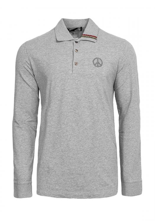 Ανδρική Polo μπλούζα σε κανονική γραμμή - Grey 588