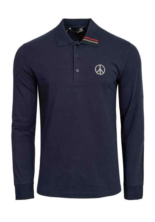 Ανδρική Polo μπλούζα σε κανονική γραμμή - Blue 84