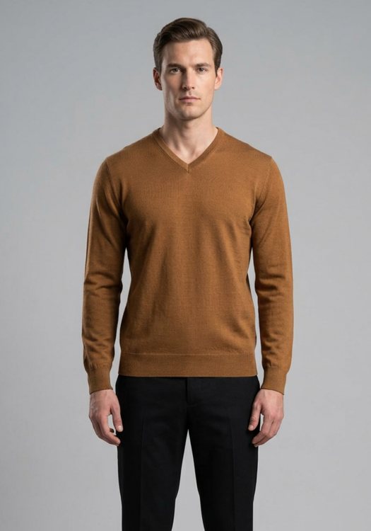 Malagrida Πλεκτή μπλούζα - 10 2110 /332 Brown