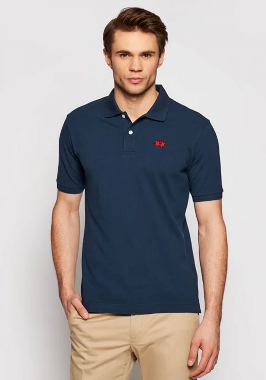 La Martina Κοντομάνικη Polo της σειράς Man Polo - BPMP01 PK031 07017 Navy