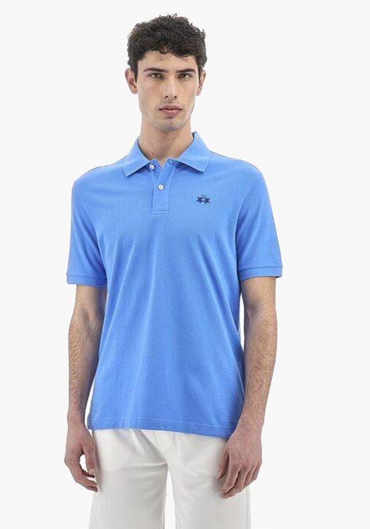 La Martina Κοντομάνικη Polo της σειράς Man Polo - BPMP01 PK031 07033 Azure Blue