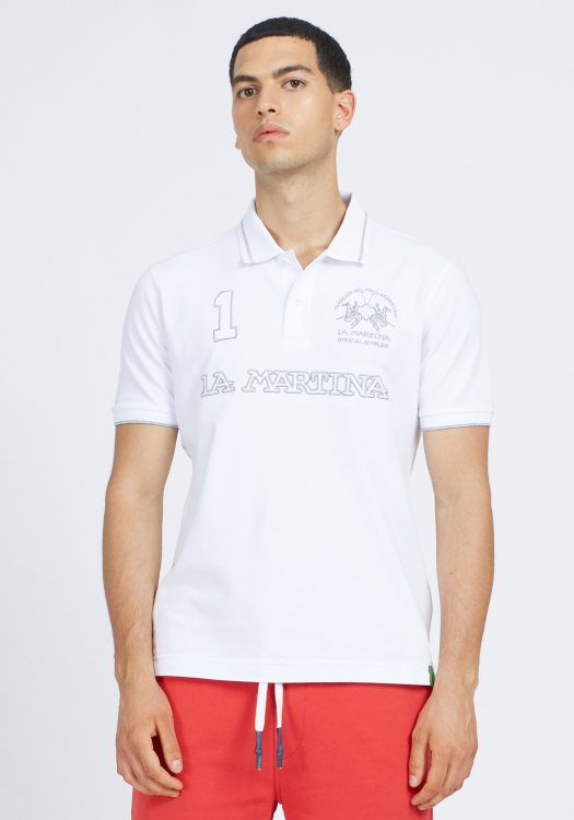 La Martina Polo της σειράς Man Polo - VMP306 PK001 B0621 Optic White