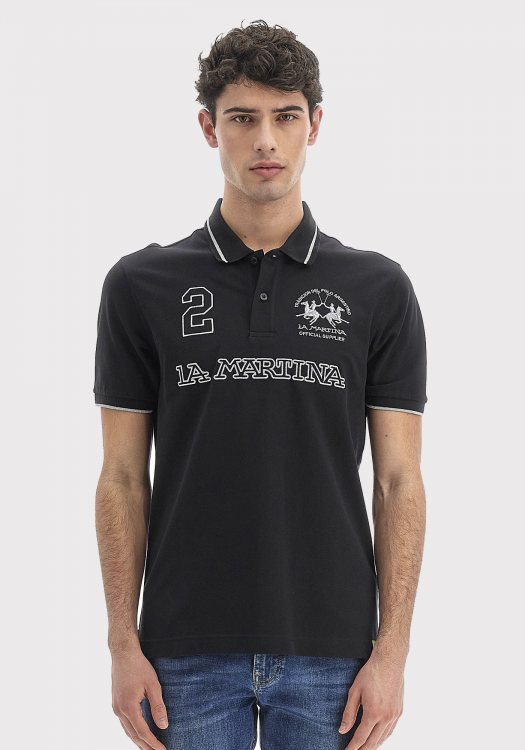 La Martina Polo της σειράς Man Polo - VMP306 PK001 B9180 Black Silver