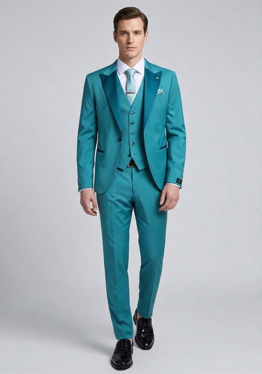 Manuel Ritz 3 Pieces Κοστούμι της σειράς Smokin - 3630ARW3328X 240000 34 Green