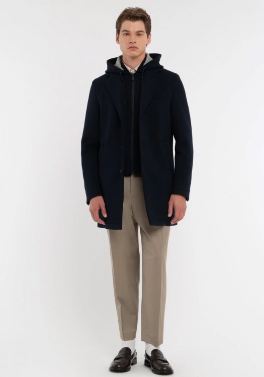 Manuel Ritz Παλτό της σειράς Hooded - 3932H8407C 253745 89 Blue
