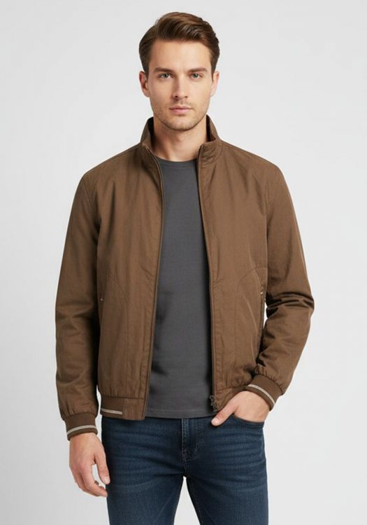 Milestone Καλοκαιρινό Bomber Jacket της σειράς Stefan - 910210 10028 27 Brown