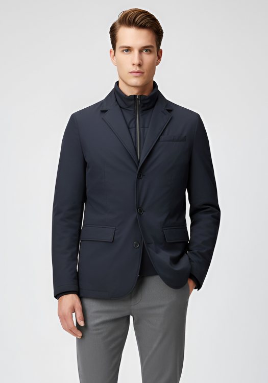 Milestone Μπουφάν της σειράς MS Bristol - 510437 60565 39 Navy